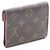 Louis Vuitton Portefeuille Victorine Tri-fold Wallet Brown Pink Fuschia - view 2