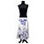 Roberto Cavalli Floral Midi Skirt - Garden Party Style White Blue