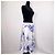 Roberto Cavalli Floral Midi Skirt - Garden Party Style White Blue - view 4