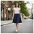 Vestito Skater Color Block Ted Baker - Crema e Blu Navy Bianco Blu scuro - vista 2