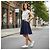 Vestito Skater Color Block Ted Baker - Crema e Blu Navy Bianco Blu scuro - vista 20