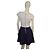 Vestito Skater Color Block Ted Baker - Crema e Blu Navy Bianco Blu scuro - vista 3