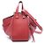 Borsa a mano in pelle Loewe Hammock Small 2-Way Rosso