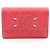 Chanel CC Filigree Matelassé Bi-fold Wallet Rot