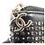 Portafoglio lungo rotondo Chanel Coco Mark con borchie Nero - vista 9