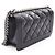 Borsa a tracolla Boy di Chanel in agnello nero - vista 2