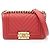 Borsa a tracolla Chanel Boy Small Chevron V-stitch Rosso