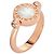 Bulgari Anello Bvlgari Bvlgari in oro rosa 18k Onice e Madreperla, Misura 54 Nero Bianco D'oro