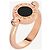 Bulgari Anello Bvlgari Bvlgari in oro rosa 18k Onice e Madreperla, Misura 54 Nero Bianco D'oro - vista 10