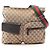 Borsa a tracolla Gucci GG Canvas Sherry Line Marrone Multicolore Beige