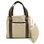 Bulgari Borsa tote Bvlgari Logomania in tela e pelle Marrone