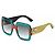 Gucci GG0102S Gafas de sol Oversized Glitter - Verde Rojo Oro Roja Dorado