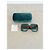 Gucci GG0102S Gafas de sol Oversized Glitter - Verde Rojo Oro Roja Dorado - vista 3