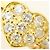 Autre Marque Eleganter Diamantring Golden - Ansicht 2