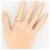Autre Marque Eleganter Diamantring Golden - Ansicht 7