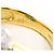 Autre Marque Anello a fascia in oro giallo 18K e platino con turchese e diamante D'oro - vista 6