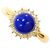 Autre Marque 18K Gelbgoldring mit Lapis Lazuli und Diamant Golden