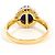 Autre Marque 18K Gelbgoldring mit Lapis Lazuli und Diamant Golden - Ansicht 3