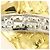Autre Marque Platin- und Gelbgold-Diamantring Golden - Ansicht 2
