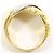 Autre Marque Platin- und Gelbgold-Diamantring Golden - Ansicht 3