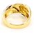 Autre Marque Platin- und Gelbgold-Diamantring Golden - Ansicht 4