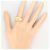 Autre Marque Platin- und Gelbgold-Diamantring Golden - Ansicht 7