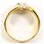 Autre Marque Elegante anello in platino e oro con diamante D'oro - vista 3