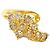 Autre Marque 18K Gelbgold-Ring mit braunem Diamanten Golden