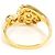 Autre Marque 18K Gelbgold-Ring mit braunem Diamanten Golden - Ansicht 4