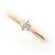 Autre Marque 18K Roségold-Ring mit Diamant Golden