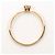 Autre Marque 18K Roségold-Ring mit Diamant Golden - Ansicht 2