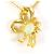 Autre Marque Collana in oro giallo 18K con opale e diamante D'oro - vista 4