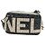 CHANEL Camelia Shoulder Bag Beschichtetes Canvas Weiß Schwarz CC Auth 182034SAV - Ansicht 3