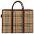 Borsa Business Burberrys Nova Check in tela 2way Beige Auth 180196 - vista 3