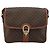 Céline Borsa a Spalla CELINE Macadam Canvas PVC Pelle Marrone Oro Auth BA13077 D'oro - vista 2