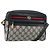 Borsa a tracolla GUCCI GG Supreme Sherry Line PVC Blu Navy Oro 119 02 087 Auth BA13075 D'oro