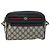 Borsa a tracolla GUCCI GG Supreme Sherry Line PVC Blu Navy Oro 119 02 087 Auth BA13075 D'oro - vista 2