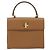 Céline Borsa CELINE in pelle 2way Marrone Oro Auth 182814 D'oro - vista 2