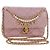 CHANEL Chain Mini Matelasse 18 Bag Lamb Skin Pink Gold CC Auth 181669SAM Rosa D'oro