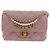CHANEL Chain Mini Matelasse 18 Bag Lamb Skin Pink Gold CC Auth 181669SAM Rosa D'oro - vista 2