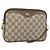 Borsa a Spalla GUCCI GG Supreme PVC Beige Oro 97 02 068 Auth 182397 D'oro
