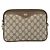 Borsa a Spalla GUCCI GG Supreme PVC Beige Oro 97 02 068 Auth 182397 D'oro - vista 2