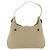Borsa a tracolla Salvatore Ferragamo Gancini in tela beige e argento Auth BA13175 - vista 3