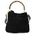 Borsa a Spalla GUCCI Bamboo Suede 2way Nero Oro 001 2404 1638 0 Auth 180224 D'oro - vista 2