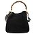 Borsa a Spalla GUCCI Bamboo Suede 2way Nero Oro 001 2404 1638 0 Auth 180224 D'oro - vista 3