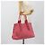 Borsa Tote Miu Miu Canvas Gold Red Auth 182084A Rosso D'oro - vista 23
