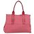 Borsa Tote Miu Miu Canvas Gold Red Auth 182084A Rosso D'oro - vista 3