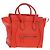 Céline CELINE Luggage Mini Shopper Handtasche Leder Orange Silber Authentisch 181473SAM