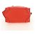 Céline CELINE Luggage Mini Shopper Handtasche Leder Orange Silber Authentisch 181473SAM - Ansicht 9