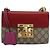 Borsa a tracolla GUCCI GG Supreme PVC Rosso Oro 409487 Auth ka4469 D'oro - vista 2
